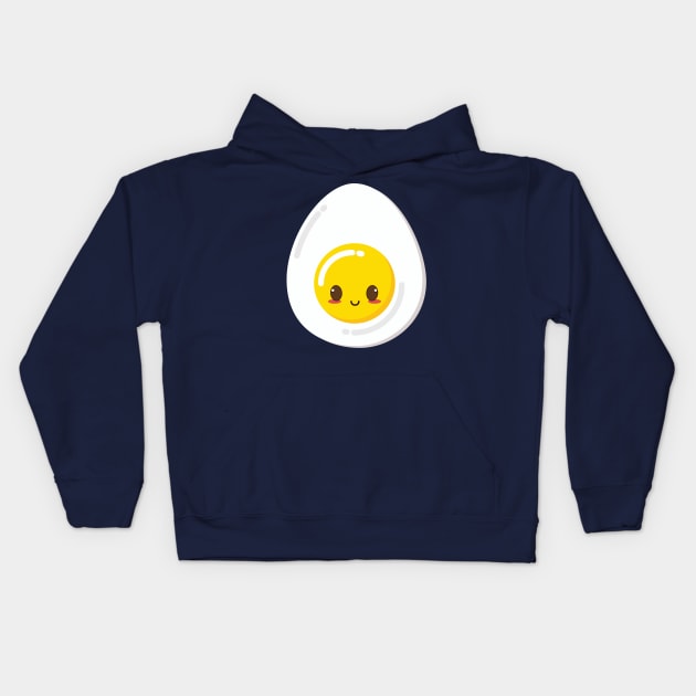 Cute Egg Kids Hoodie by OUSTKHAOS